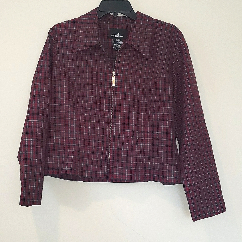 Positive Attitude cropped jacket